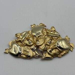 Gold-Tone Women's Brooch